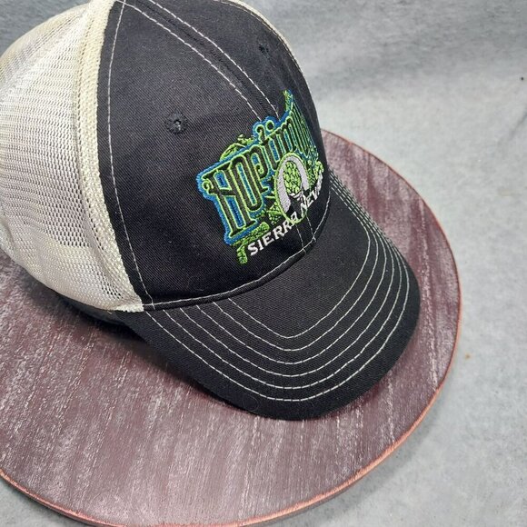 Sierra Nevada Optimum Trucker Hat Black & White Mesh Adjustable Back - Picture 8 of 11